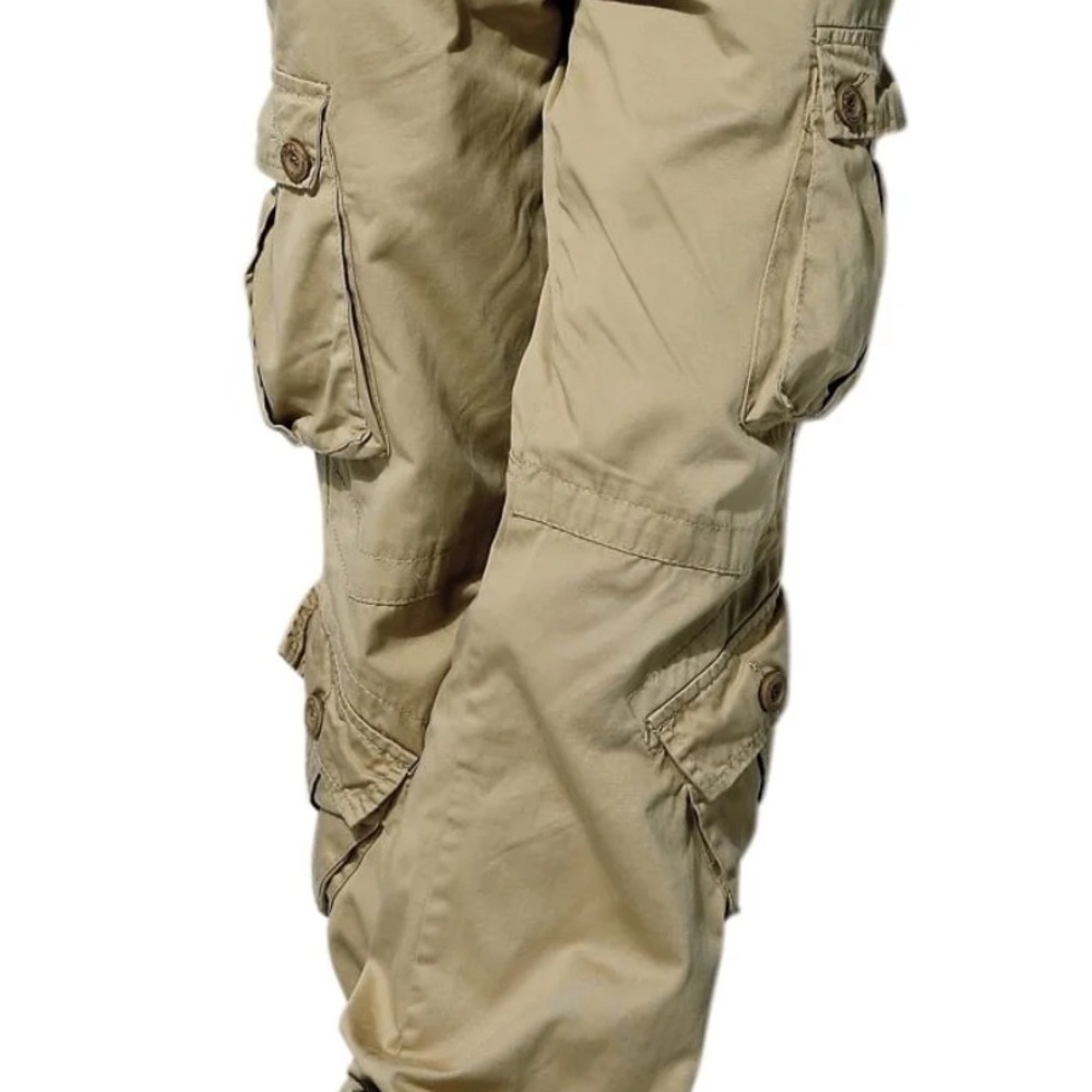 Men's Versatile Cargo Pants in Tan